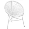 VidaXL Tuinmaanstoel Poly Rattan Wit 1 VidaXL Tuinmaanstoel Poly Rattan Wit -Woonaccessoires Verkoop 1000006359