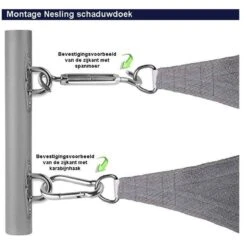 Nesling Coolfit 3.6x3.6x3.6m Navy Blauw -Woonaccessoires Verkoop 1000006858 0110