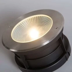 QAZQA Moderne Grondspot Aluminium Incl. LED 20W - Bridge -Woonaccessoires Verkoop 1000014974 0102