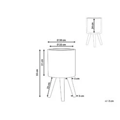 Beliani Plantenbak Voor Buiten ACHILIO - Bruin Magnesiumoxide -Woonaccessoires Verkoop 1000018186 0102