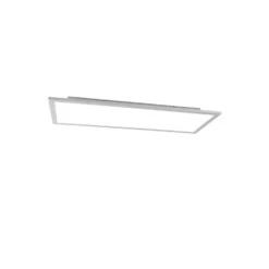 QAZQA Moderne Plafondlamp Staal Incl. LED 80 Cm - Liv