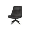 WOOOD Skyler Draaifauteuil - Kunstleer - Zwart - 94x67x85 -Woonaccessoires Verkoop 1000031095