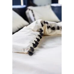 Dindi Home - Dekbedovertrek Fleeky Fringes - 240x220 Cm - Wit -Woonaccessoires Verkoop 1000034586 0103