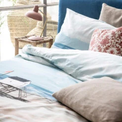 Cinderella Dekbedovertrek Ameland - Satijn - 240x200/220 Cm - Blue -Woonaccessoires Verkoop 1000035188 0102