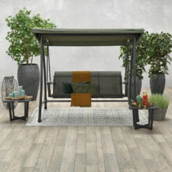 Garden Impressions Rubens Schommelbank 3-zits Mosgroen 9 Garden Impressions Rubens Schommelbank 3-zits Mosgroen -Woonaccessoires Verkoop 1000035640 0104