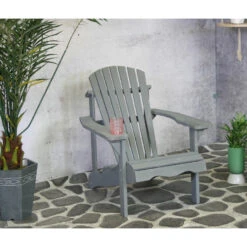 SenS-Line Adirondack Tuinstoel - Hout - Grijs -Woonaccessoires Verkoop 1000038285 0103