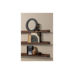 WOOOD Fotolijstplank Studio - Mangohout - Walnoot - 5x120x10 -Woonaccessoires Verkoop 1000052518 0102