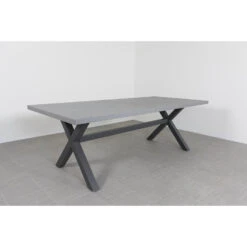 VDG Verona Betonlook Tuintafel 220 X 100 Cm. - Antraciet -Woonaccessoires Verkoop 1000053247 0102