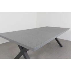 VDG Verona Betonlook Tuintafel 220 X 100 Cm. - Antraciet -Woonaccessoires Verkoop 1000053247 0103