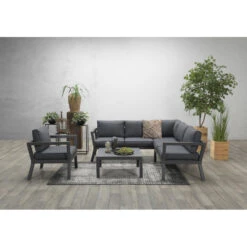 Garden Impressions San Luis Loungeset 4-delig - Donker Grijs -Woonaccessoires Verkoop 1000054042 0102