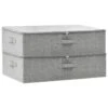 VidaXL Opbergboxen 2 St 70x40x18 Cm Stof Grijs -Woonaccessoires Verkoop 1000056182