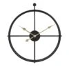 LW Collection Wandklok Alberto Zwart Met Gouden Wijzers 42cm 1 LW Collection Wandklok Alberto Zwart Met Gouden Wijzers 42cm -Woonaccessoires Verkoop 1000064278