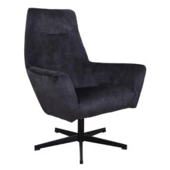 Fauteuil Draaibaar Casper Velvet Antraciet - Stof - Grijs 9 Fauteuil Draaibaar Casper Velvet Antraciet - Stof - Grijs -Woonaccessoires Verkoop 1000072638 0103