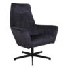 Fauteuil Draaibaar Casper Velvet Antraciet - Stof - Grijs -Woonaccessoires Verkoop 1000072638