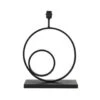 Lampvoet Omega - Zwart - 39,5x18,5x47 Cm -Woonaccessoires Verkoop 1000073553