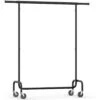 O'DADDY® Kledingrek Op 4 Grote Wielen - Tot 130 Kg Stabiel - Zwart -Woonaccessoires Verkoop 1000074129