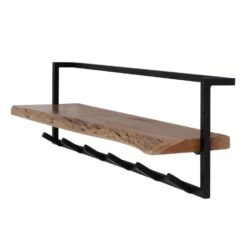 Woody Kapstok Metaal - Hout - Bruin