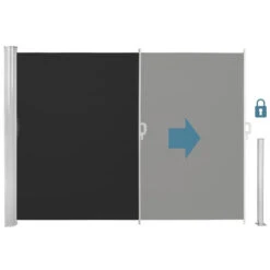Tectake - Uittrekbaar Aluminium Windscherm Tuinscherm 200 X 300 Cm Zwart 7 Tectake - Uittrekbaar Aluminium Windscherm Tuinscherm 200 X 300 Cm Zwart -Woonaccessoires Verkoop 1000082547 0102