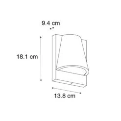 QAZQA Buitenwandlamp Zwart IP44 Met Bewegingsmelder - Femke -Woonaccessoires Verkoop 1000084683 0102