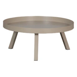 WOOOD Bijzettafel Buiten Sunny - Metaal - Mist - 35x80x80 -Woonaccessoires Verkoop 1000086622 0102