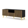 TV Meubel Ravenna P Painted MDF 56x150x42 Zwart -Woonaccessoires Verkoop 1000088535