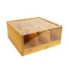 Orange85 Theedoos 6 Vaks Bamboe 20,5x22x10 Cm Kunststof -Woonaccessoires Verkoop 1000090166