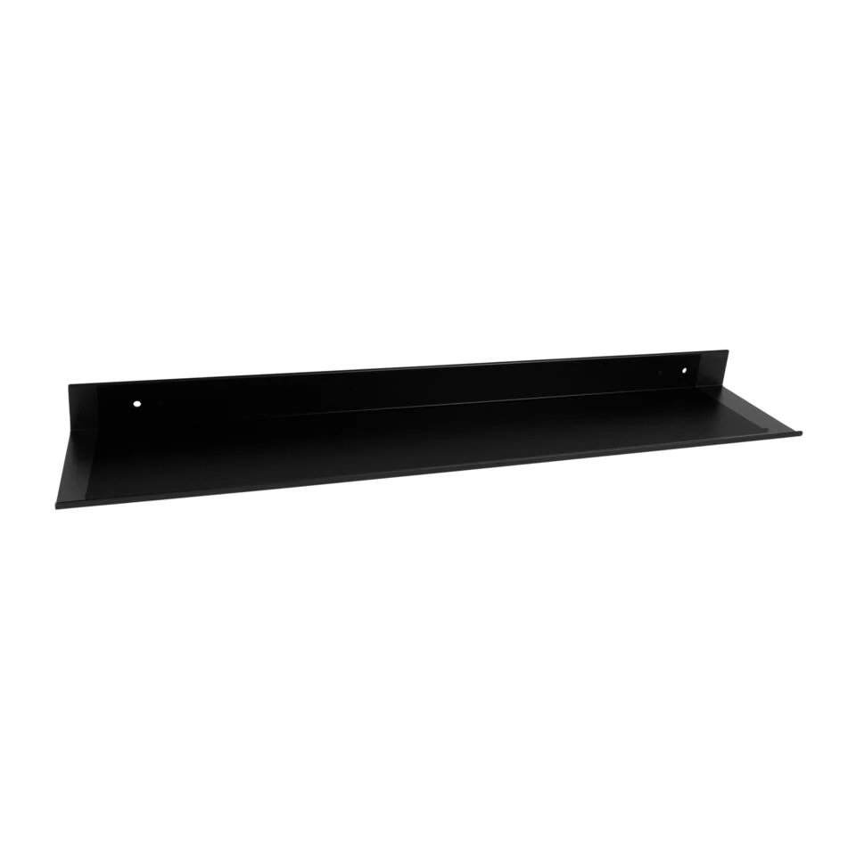 QUVIO Metalen Muur Plank - Zwart - 60 Cm 3 QUVIO Metalen Muur Plank - Zwart - 60 Cm