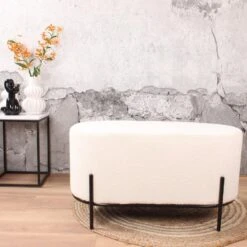 DS4U® Torben Hocker Duo - Stof - Wit 8 DS4U® Torben Hocker Duo - Stof - Wit -Woonaccessoires Verkoop 1000098385 0103