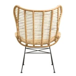 Fauteuil Jasmine - Rotan/metaal - Naturel -Woonaccessoires Verkoop 10207005 0900