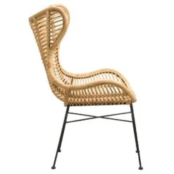 Fauteuil Jasmine - Rotan/metaal - Naturel -Woonaccessoires Verkoop 10207005 8000