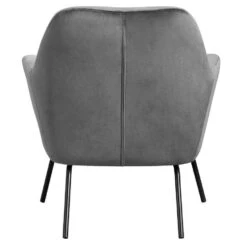 Fauteuil Hamburg - Fluweel - Donkergrijs -Woonaccessoires Verkoop 10207453 0900