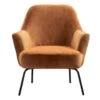 Fauteuil Hamburg - Fluweel - Koper -Woonaccessoires Verkoop 10207457
