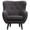 Fauteuil Viborg - Stof - Grijs -Woonaccessoires Verkoop 10209325