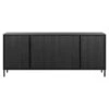 Dressoir Julia - Zwart - 86x207x40 Cm -Woonaccessoires Verkoop 10801221