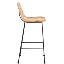 Barkruk Justin - Rotan - Naturel -Woonaccessoires Verkoop 11100451 8000