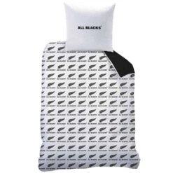 All Blacks Polo - Dekbedovertrek - Eenpersoons - 140 X 200 Cm - Zwart -Woonaccessoires Verkoop 1707966741 0102