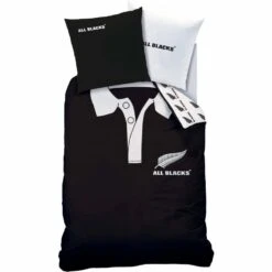 All Blacks Polo - Dekbedovertrek - Eenpersoons - 140 X 200 Cm - Zwart