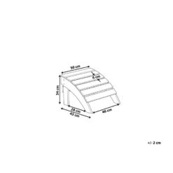 Beliani Voetenbankje ADIRONDACK - Grijs Kunsthout -Woonaccessoires Verkoop 1cb65d89849d4e14a3c2ea8858ffd361
