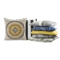 Woonkussen Fatima - Oker - 60x60 Cm -Woonaccessoires Verkoop 34101839 4050