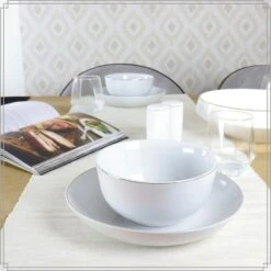 OTIX Soepkommen Set Van 6 Schaaltjes Porselein Wit Met Gouden Rand 13,5 X 6 Cm -Woonaccessoires Verkoop 58c9cc509c9d4a0aaff95a64c791856f