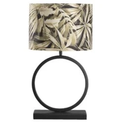 Voet Tafellamp Xavi - Zwart - 38x27x11 Cm -Woonaccessoires Verkoop 60351005 0102