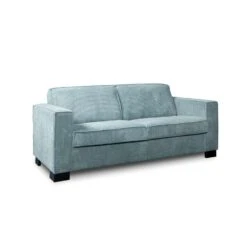 Bank Stuttgart 3-zits - Ribcord - Ijsblauw -Woonaccessoires Verkoop 81003139 0300