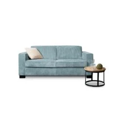 Bank Stuttgart 3-zits - Ribcord - Ijsblauw -Woonaccessoires Verkoop 81003139 4000