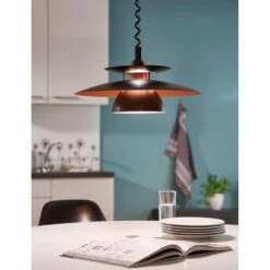 EGLO Hanglamp Brenda - Zwart/koper - Ø43 Cm -Woonaccessoires Verkoop 81016972 0005