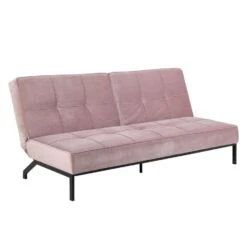 Slaapbank Linz - Velvet Roze -Woonaccessoires Verkoop 81020378 0700