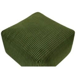 Beliani Poef MUKKI - Groen Corduroy -Woonaccessoires Verkoop 99a1cdd2ff394dbfbcbd5a9c7bd107ba