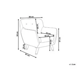 Beliani Fauteuil BODO - Blauw Fluweel -Woonaccessoires Verkoop aab893f2054e4cd88a2b5f571b95b985